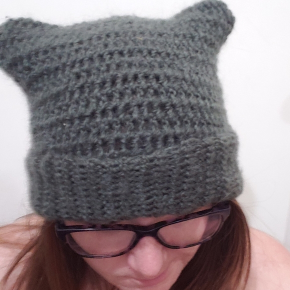 handmade Accessories - NOT AVAILABLE 🧶Handmade🧶 crochet cat ear beanie
